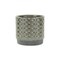 Contemporary Home Living 5.5" Small Gray Lattice Outdoor Planter Pot